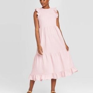 NWT Universal Thread lilac tiered ruffle dress - sz M